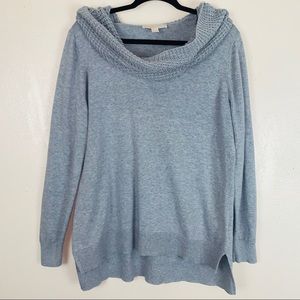Michael Kors cowl neck sweater gray sz extra large